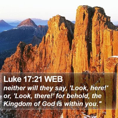 Luke 17:21 WEB Bible Verse Image