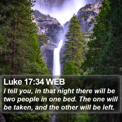 Luke 17:34 WEB Bible Verse Image