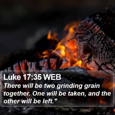 Luke 17:35 WEB Bible Verse Image