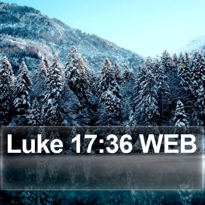 Luke 17:36 WEB Bible Verse Image
