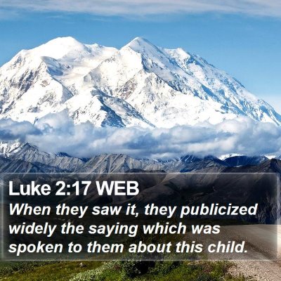 Luke 2:17 WEB Bible Verse Image