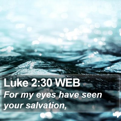 Luke 2:30 WEB Bible Verse Image