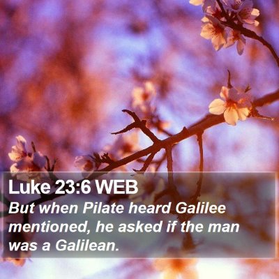 Luke 23:6 WEB Bible Verse Image