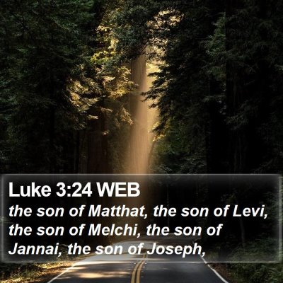 Luke 3:24 WEB Bible Verse Image