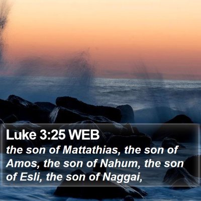Luke 3:25 WEB Bible Verse Image