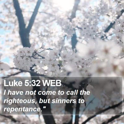 Luke 5:32 WEB Bible Verse Image