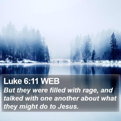 Luke 6:11 WEB Bible Verse Image