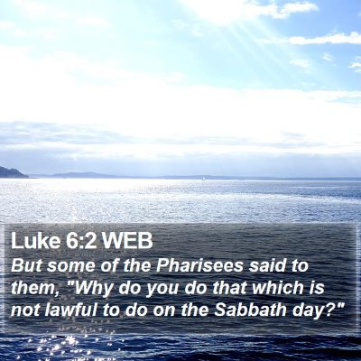 Luke 6:2 WEB Bible Verse Image