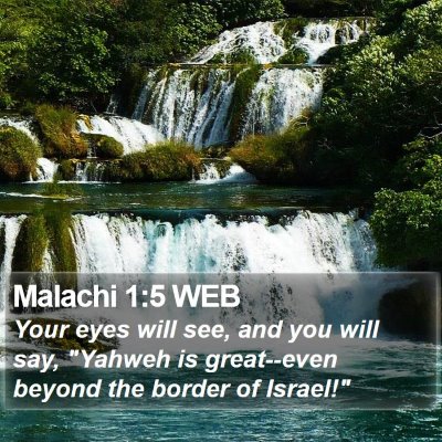 Malachi 1:5 WEB Bible Verse Image
