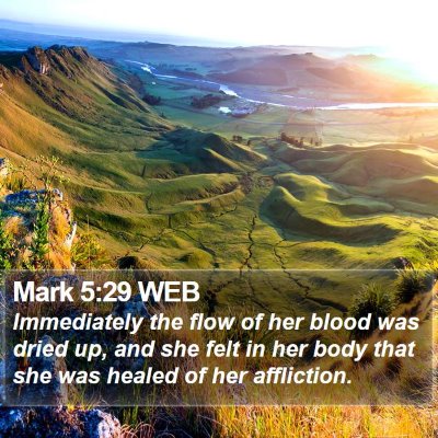 Mark 5:29 WEB Bible Verse Image