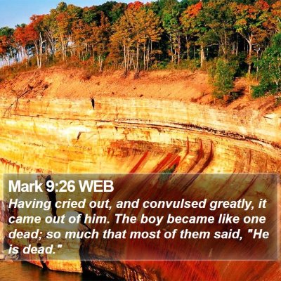 Mark 9:26 WEB Bible Verse Image