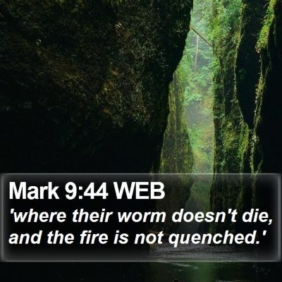 Mark 9:44 WEB Bible Verse Image