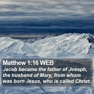 Matthew 1:16 WEB Bible Verse Image