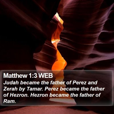 Matthew 1:3 WEB Bible Verse Image