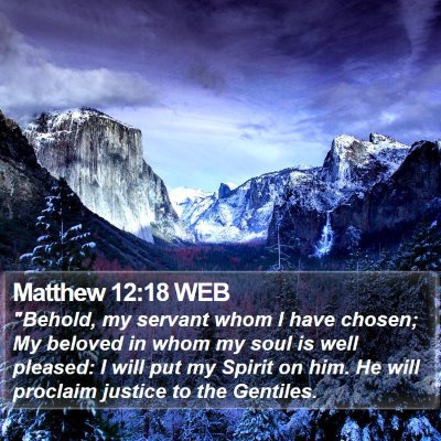 Matthew 12:18 WEB Bible Verse Image