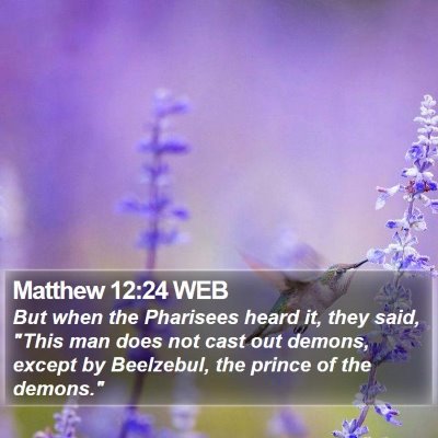 Matthew 12:24 WEB Bible Verse Image