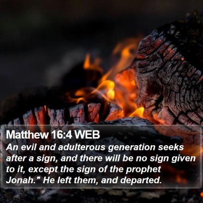 Matthew 16:4 WEB Bible Verse Image