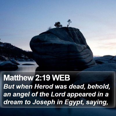 Matthew 2:19 WEB Bible Verse Image