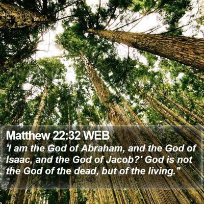 Matthew 22:32 WEB Bible Verse Image