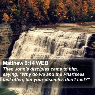 Matthew 9:14 WEB Bible Verse Image