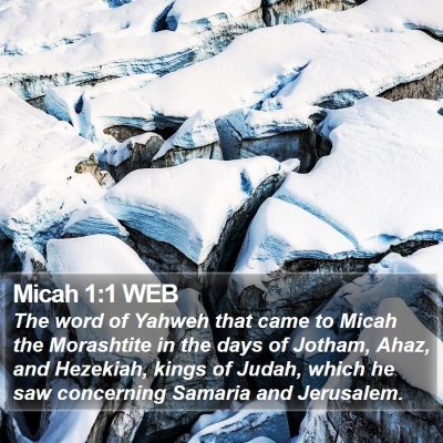 Micah 1:1 WEB Bible Verse Image