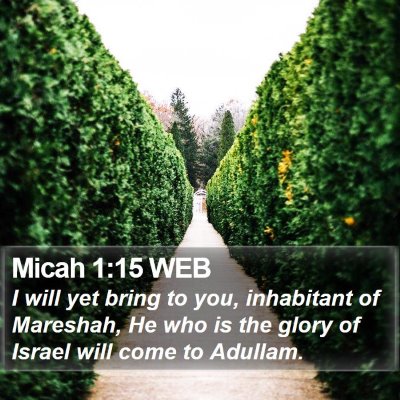 Micah 1:15 WEB Bible Verse Image