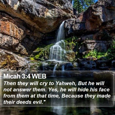 Micah 3:4 WEB Bible Verse Image