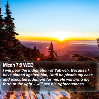 Micah 7:9 WEB Bible Verse Image