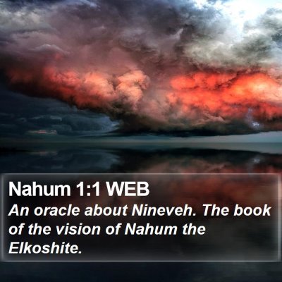 Nahum 1:1 WEB Bible Verse Image