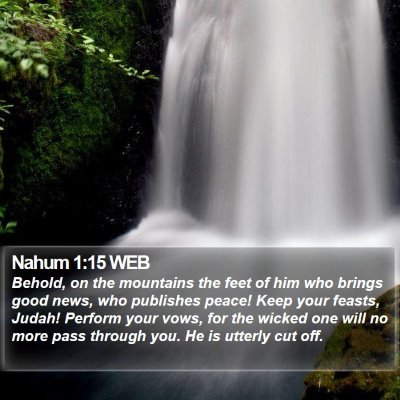 Nahum 1:15 WEB Bible Verse Image