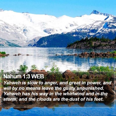 Nahum 1:3 WEB Bible Verse Image