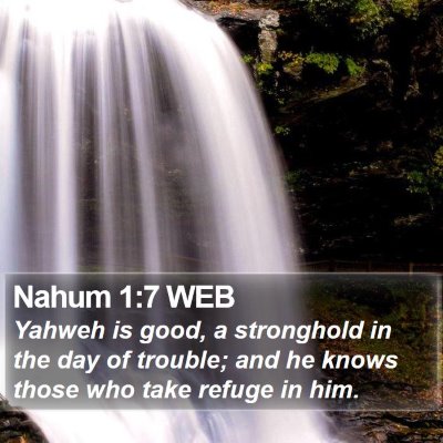 Nahum 1:7 WEB Bible Verse Image