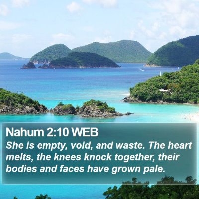Nahum 2:10 WEB Bible Verse Image