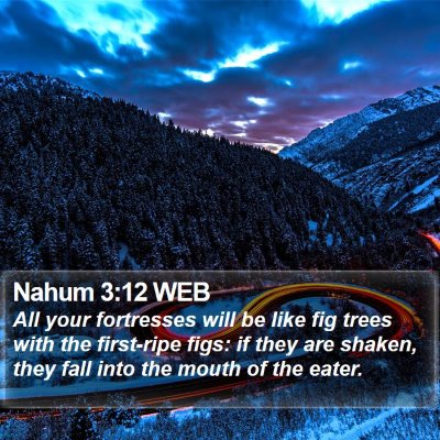 Nahum 3:12 WEB Bible Verse Image