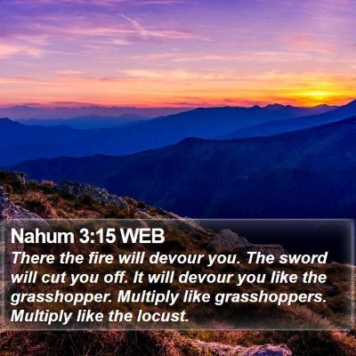 Nahum 3:15 WEB Bible Verse Image