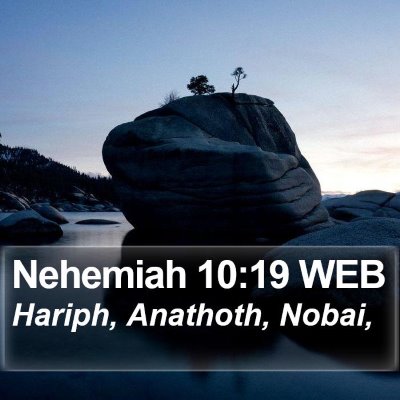 Nehemiah 10:19 WEB Bible Verse Image