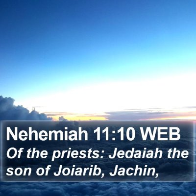 Nehemiah 11:10 WEB Bible Verse Image