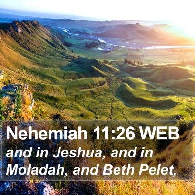 Nehemiah 11:26 WEB Bible Verse Image