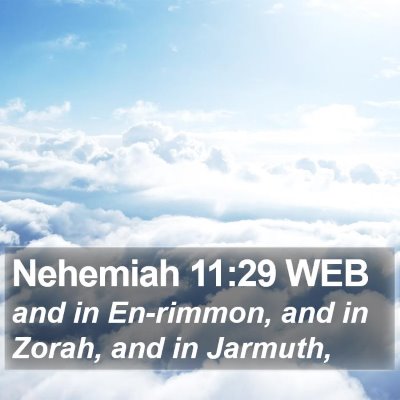 Nehemiah 11:29 WEB Bible Verse Image