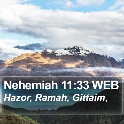 Nehemiah 11:33 WEB Bible Verse Image