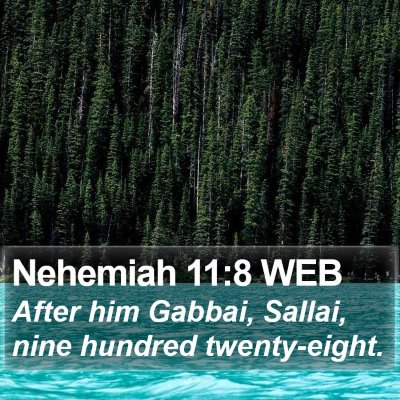 Nehemiah 11:8 WEB Bible Verse Image