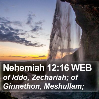 Nehemiah 12:16 WEB Bible Verse Image