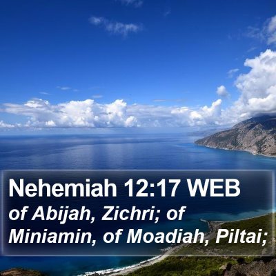 Nehemiah 12:17 WEB Bible Verse Image