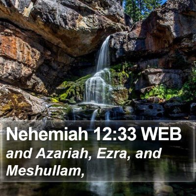 Nehemiah 12:33 WEB Bible Verse Image