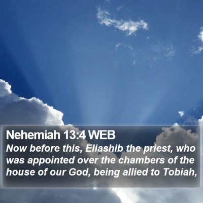 Nehemiah 13:4 WEB Bible Verse Image