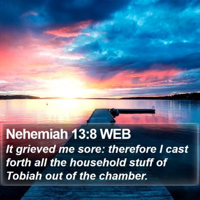 Nehemiah 13:8 WEB Bible Verse Image