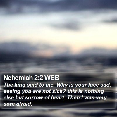 Nehemiah 2:2 WEB Bible Verse Image