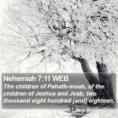 Nehemiah 7:11 WEB Bible Verse Image