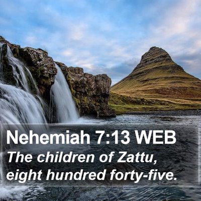 Nehemiah 7:13 WEB Bible Verse Image