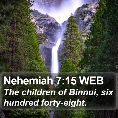 Nehemiah 7:15 WEB Bible Verse Image